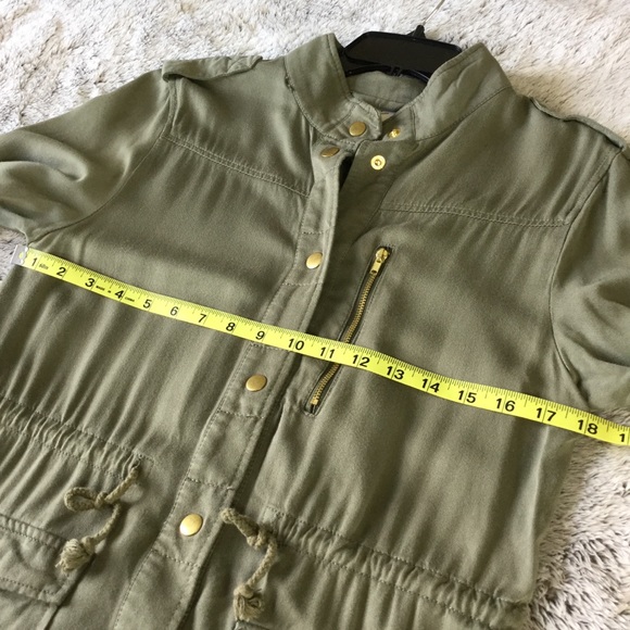 H&M Divided olive army green utility jacket wom 6 - Picture 10 of 13